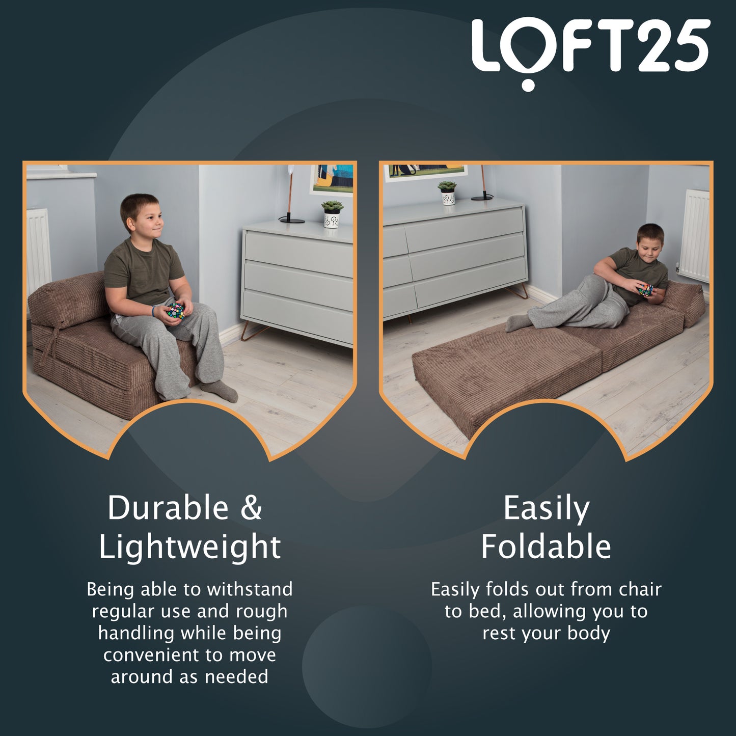 Loft 25 Portable Double Fold-Out Z Bed Mattress