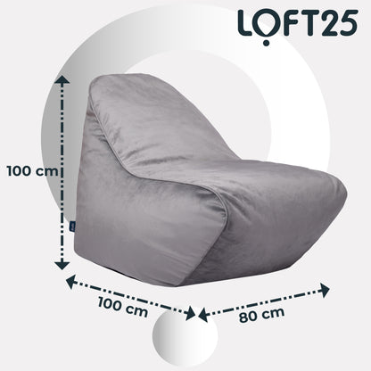 Loft 25 Relaxing Adult Bean Bag Chair 80x100x100