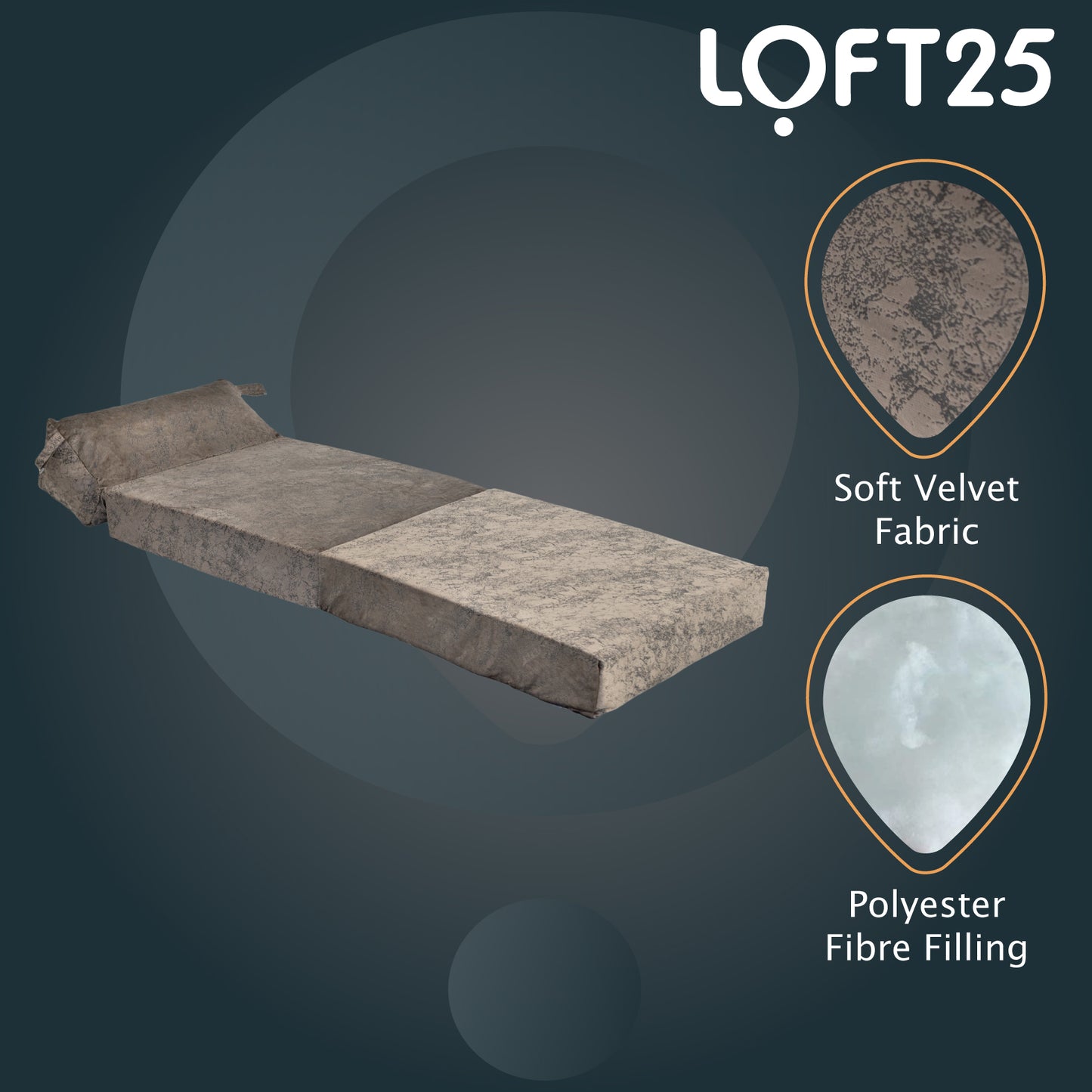 Loft 25 Portable Double Fold-Out Z Bed Mattress