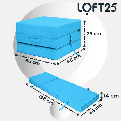 Loft 25 Water Resistant Fold-Out Z Bed Cube Mattress