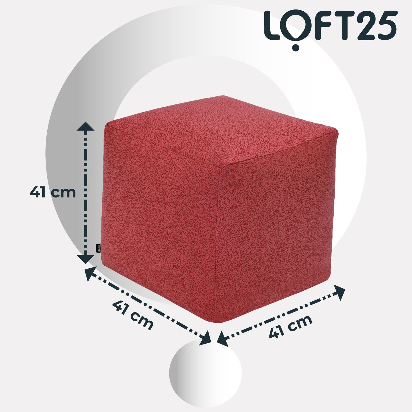 Loft 25 Cube Portable Bean Bag Footstool